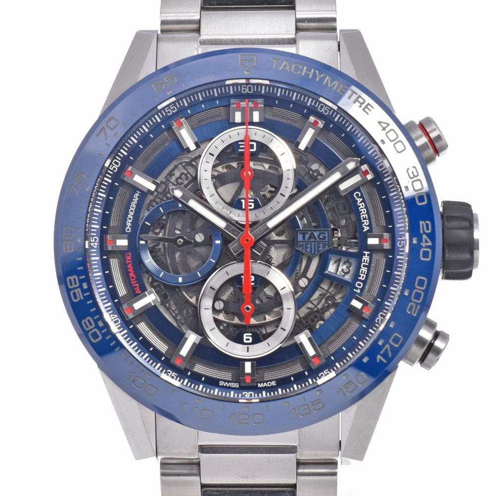 with paper TAG HEUER Carrera Heuer 01 CAR201T.BA0766 Chronograph skeleton Dial Automatic Men's
 Watch C#149496