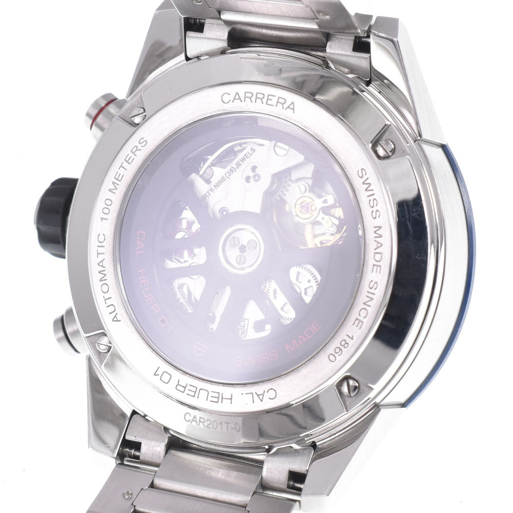 with paper TAG HEUER Carrera Heuer 01 CAR201T.BA0766 Chronograph skeleton Dial Automatic Men's
 Watch C#149496