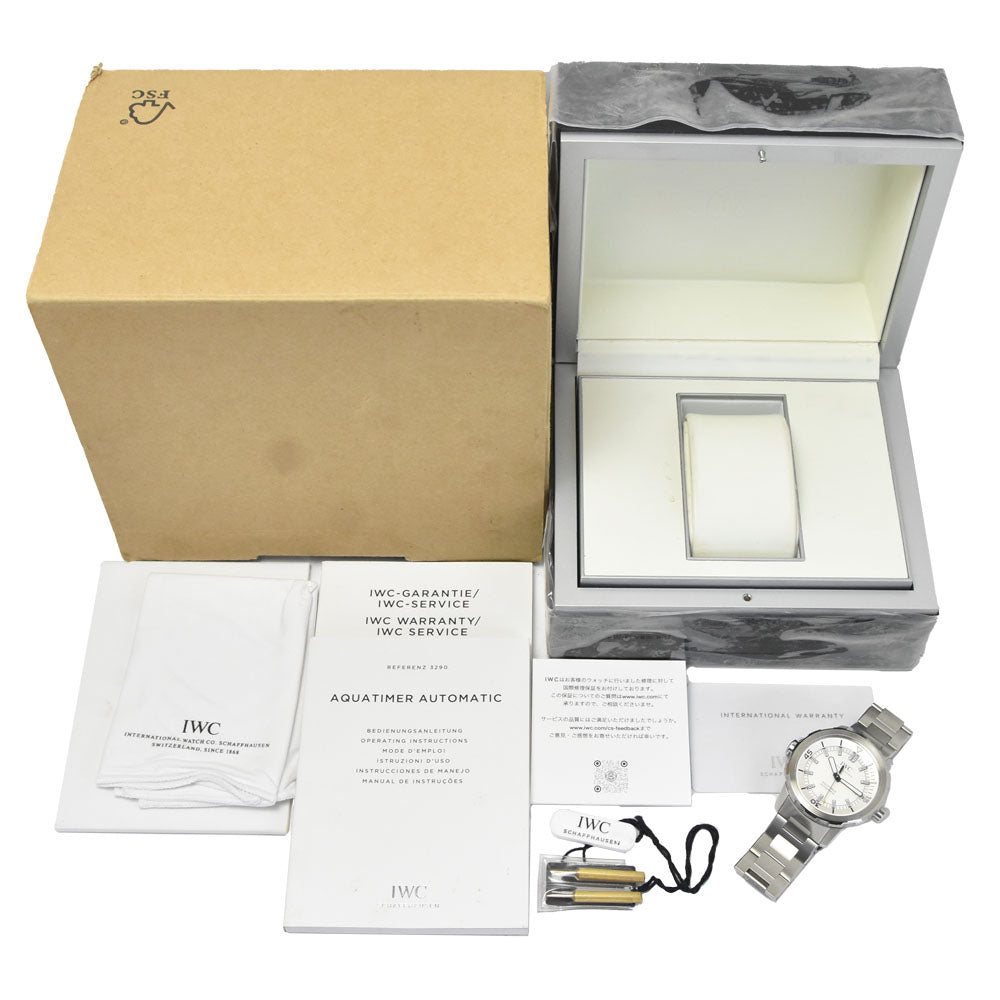 with paper IWC SCHAFFHAUSEN Aquatimer Automatic IW329004 Silver Dial Automatic Men's
 Watch C#149498