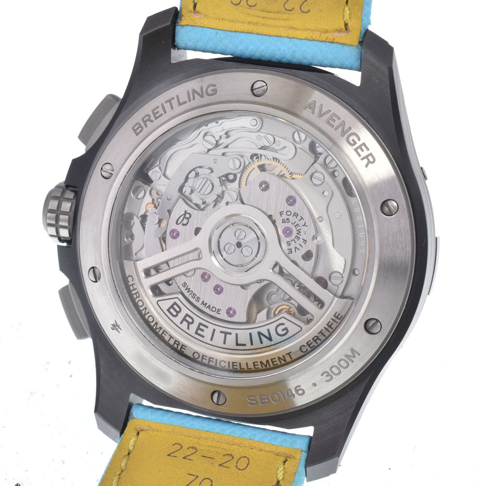 with paper BREITLING Avenger B01 SB0146 Chronograph Turquoise Dial Automatic Men's
 Watch A#149501