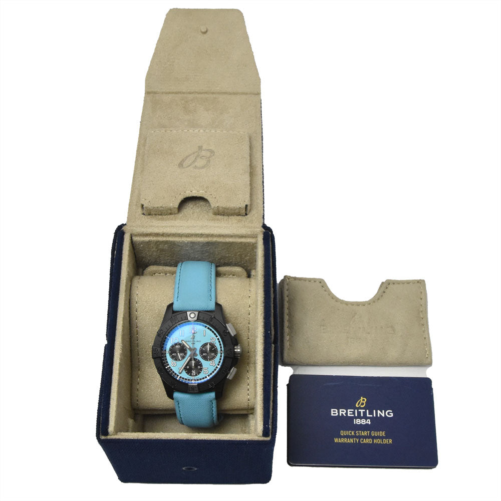 with paper BREITLING Avenger B01 SB0146 Chronograph Turquoise Dial Automatic Men's
 Watch A#149501