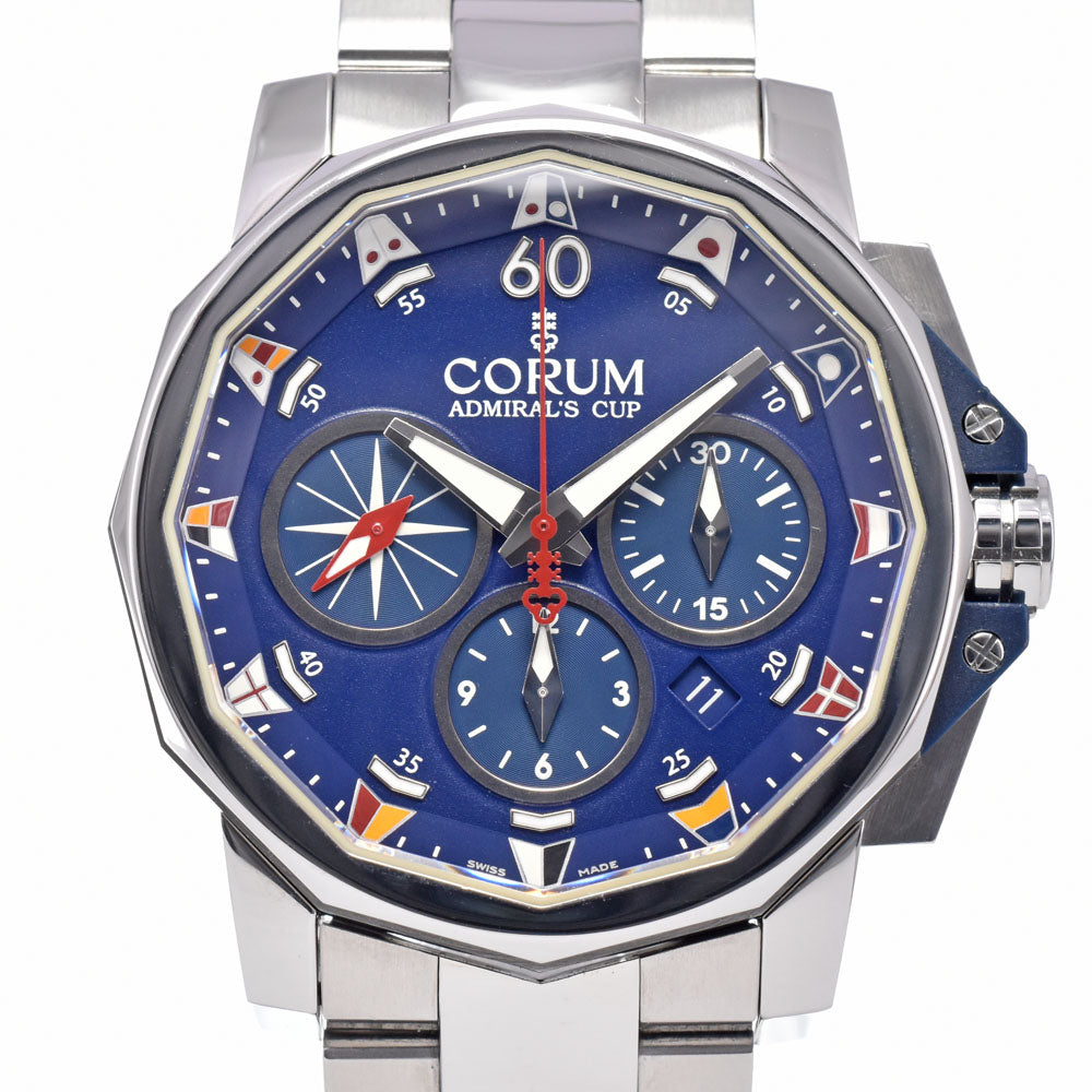 with paper CORUM Admiral's Cup Challenge 44 753.693.20 blue Dial Automatic Men's
 Watch B#149502