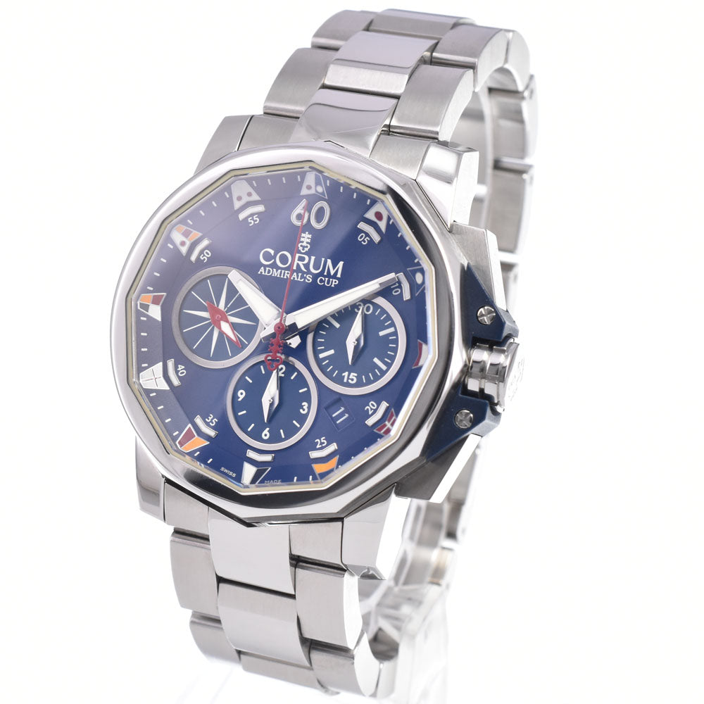 with paper CORUM Admiral's Cup Challenge 44 753.693.20 blue Dial Automatic Men's
 Watch B#149502