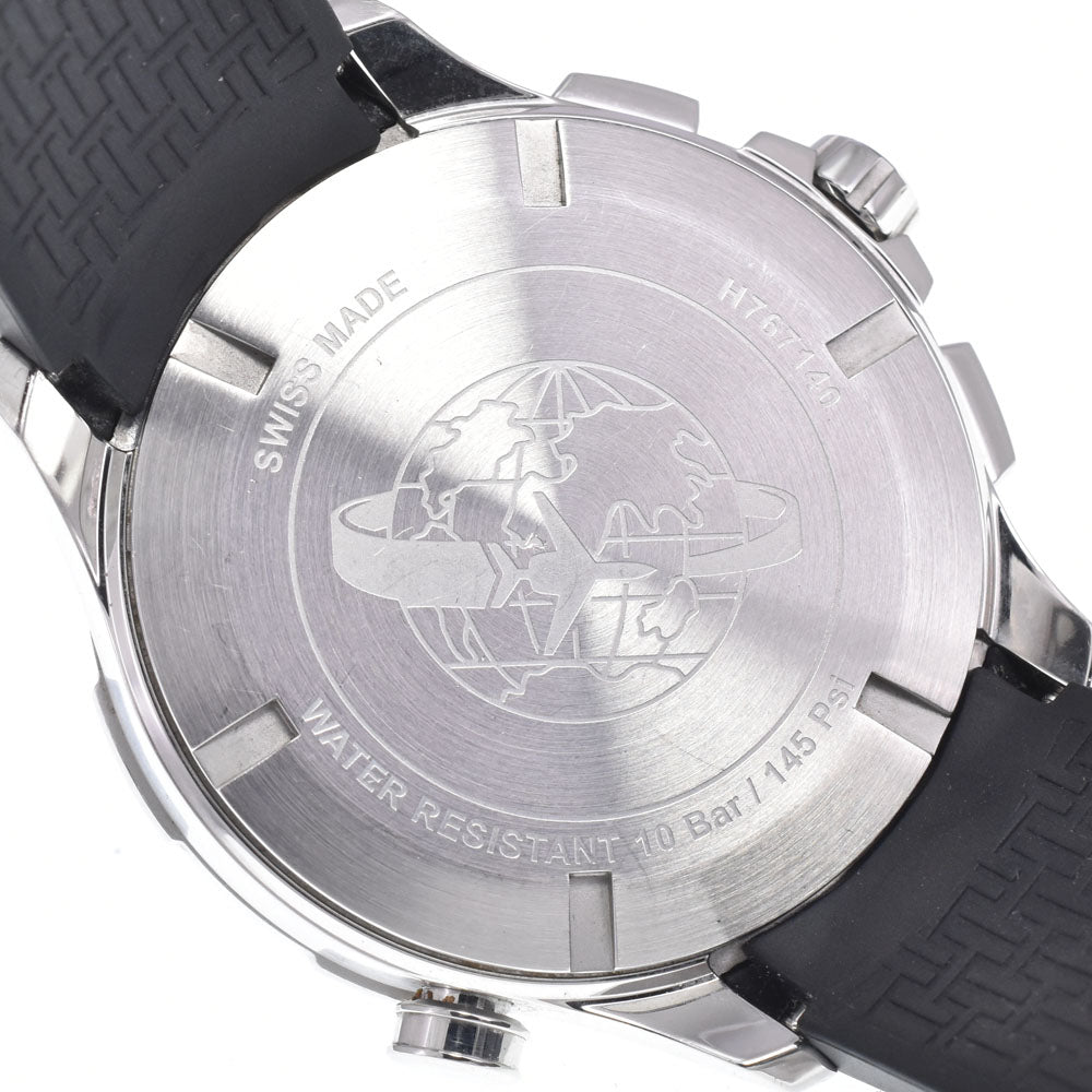 with paper HAMILTON Khaki Aviation H767140 world timer chrono black Dial Quartz Men's
 Watch B#149503
