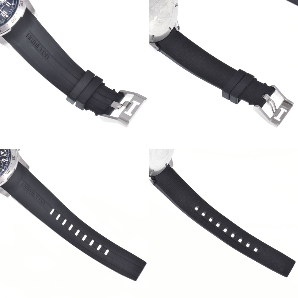 with paper HAMILTON Khaki Aviation H767140 world timer chrono black Dial Quartz Men's
 Watch B#149503