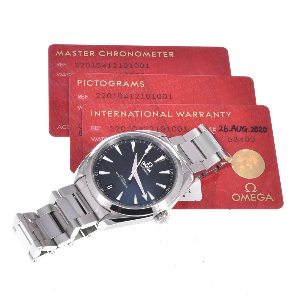 with paper OMEGA SeamasterAqua Terra CO-AXIAL 220.10.41.21.01.001 Date black Dial Automatic Men's
 Watch E#149505