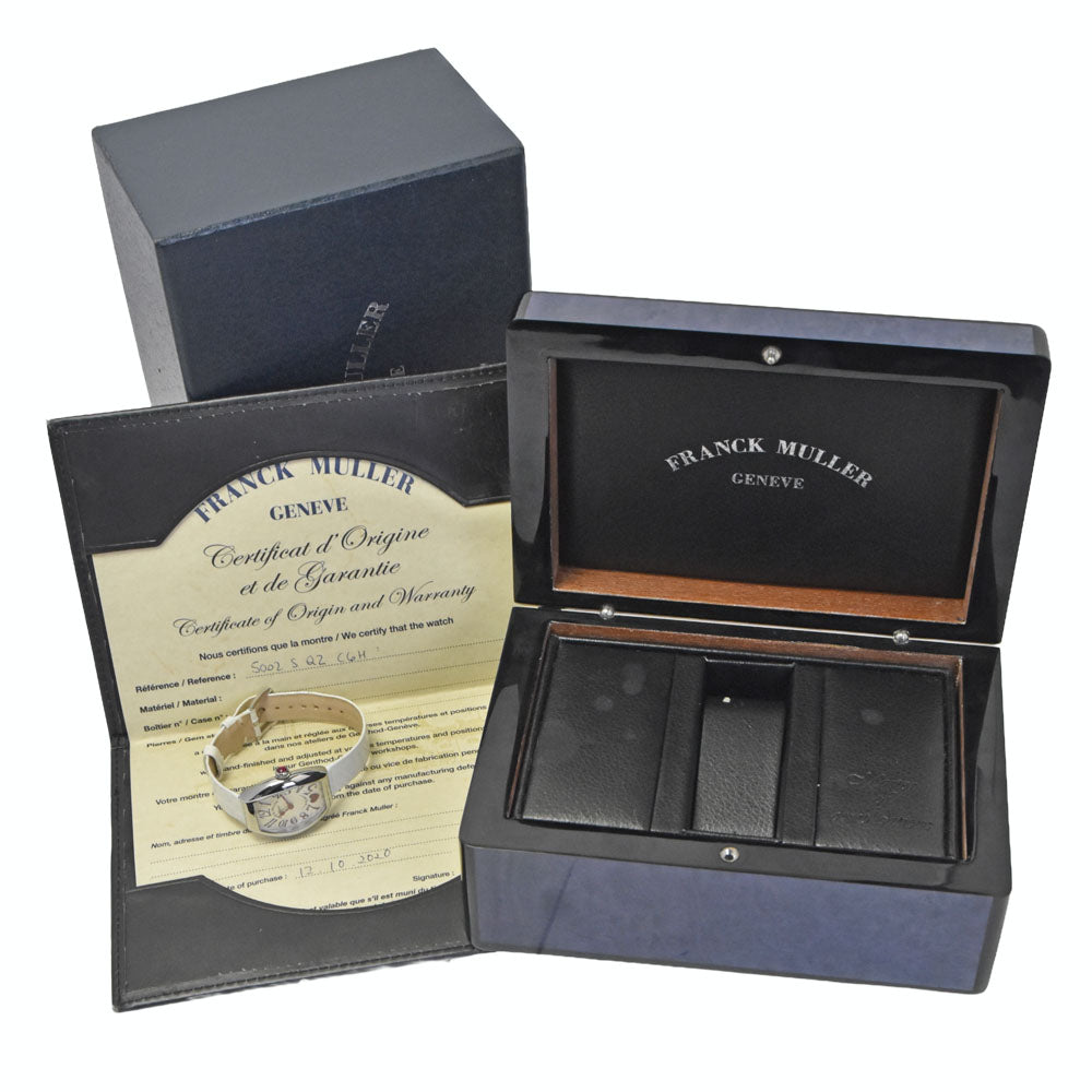 with paper FRANCK MULLER Heart to Heart 5002SQZC6H Silver Dial Quartz Ladies
 Watch A#149510