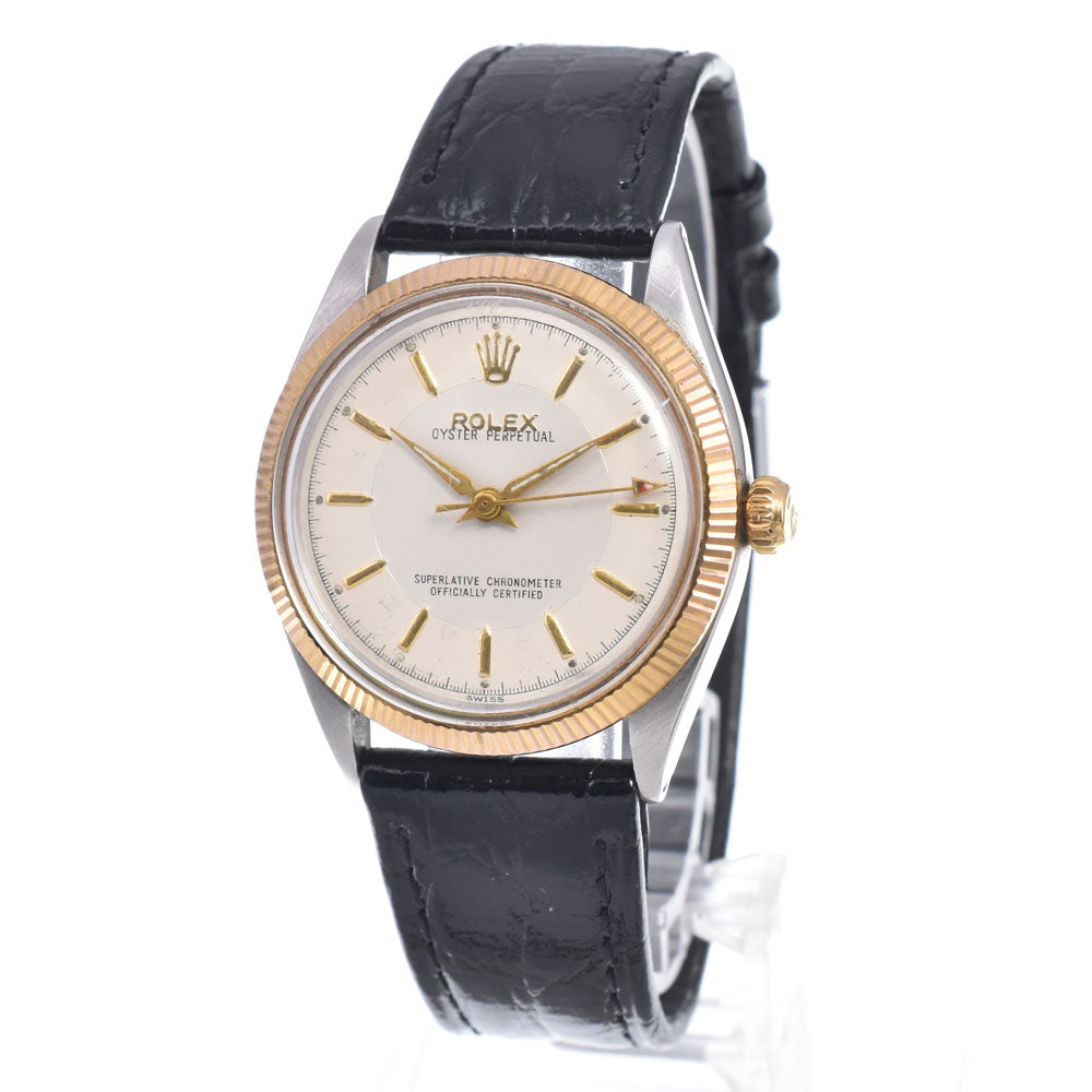 ROLEX Oyster perpetual 6567 vintage Cal.1030 Butterfly Rotor Silver Dial Automatic Men's
 Watch C#149511