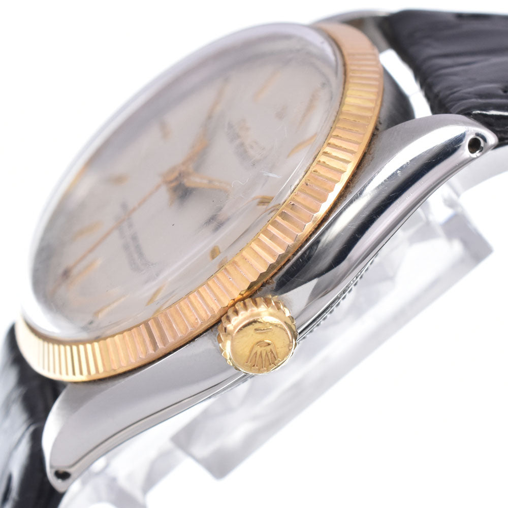 ROLEX Oyster perpetual 6567 vintage Cal.1030 Butterfly Rotor Silver Dial Automatic Men's
 Watch C#149511