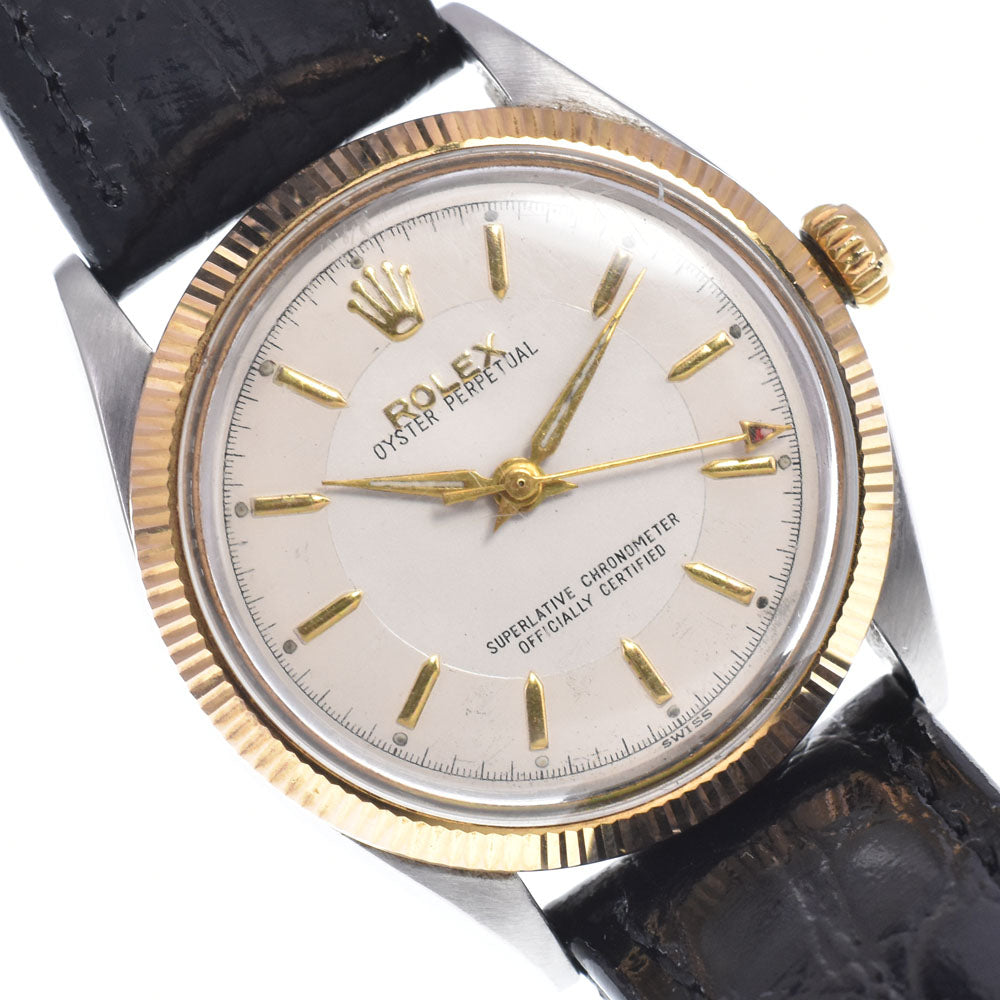 ROLEX Oyster perpetual 6567 vintage Cal.1030 Butterfly Rotor Silver Dial Automatic Men's
 Watch C#149511