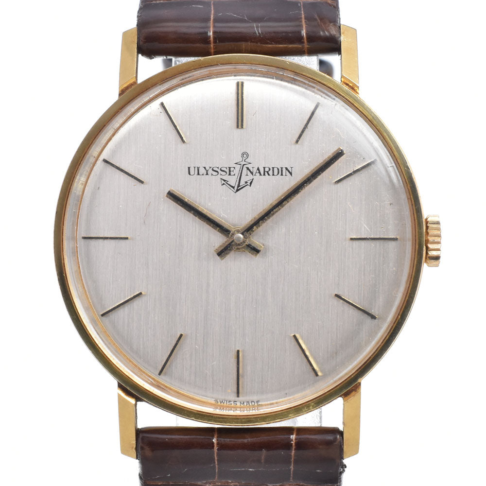 Ulysse Nardin G110I vintage K18YG Silver Dial Hand Winding Men's
 Watch D#149513