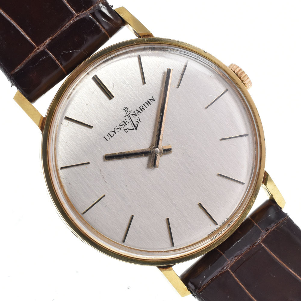 Ulysse Nardin G110I vintage K18YG Silver Dial Hand Winding Men's
 Watch D#149513