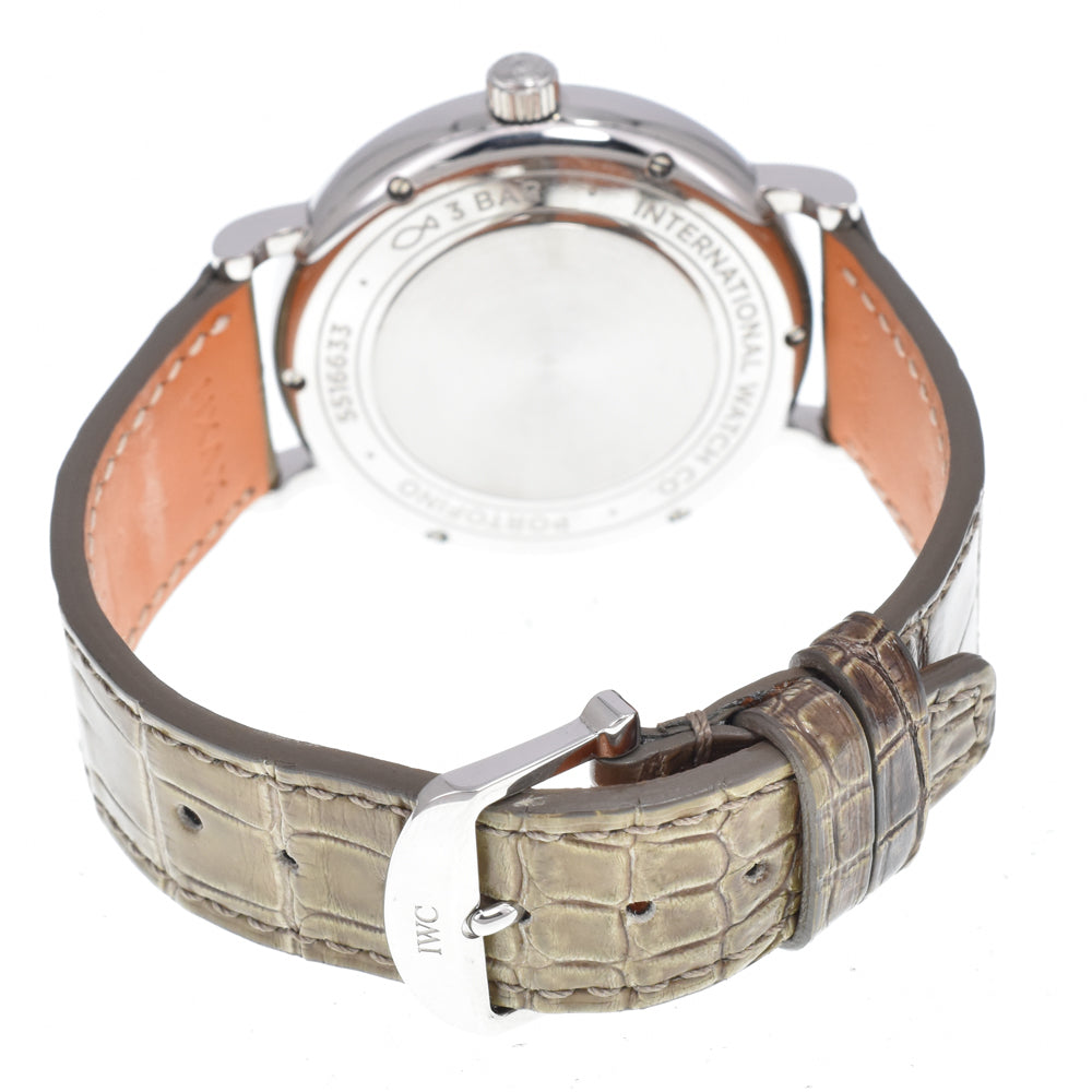 with paper IWC SCHAFFHAUSEN Portofino IW458104 Diamond Bezel gray Dial Automatic Men's
 Watch B#149515