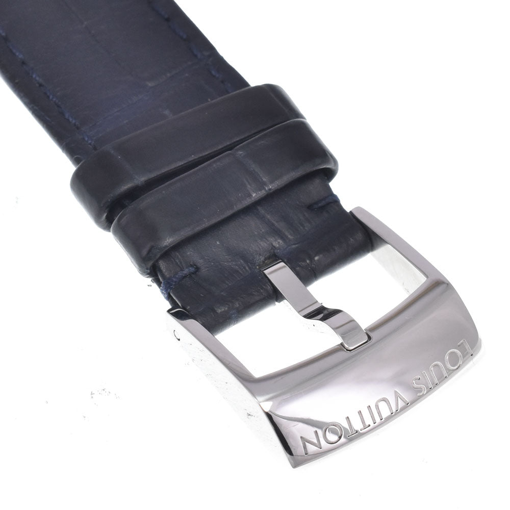 with paper LOUIS VUITTON Tambour GM Damier Graphite QA073 Black Grey Dial Quartz Men's
 Watch A#149516