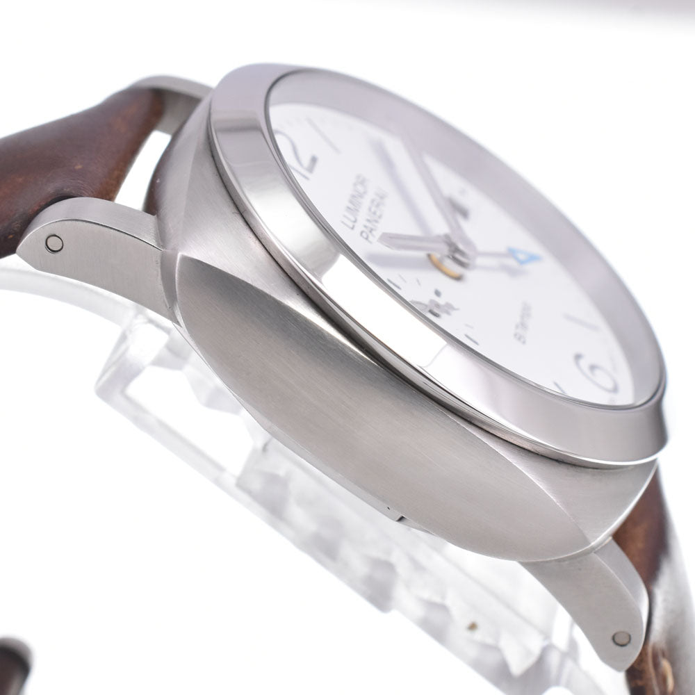 with paper PANERAI Luminol Quaranta BiTempo PAM01367 Small second date white Dial Automatic Men's
 Watch B#149517