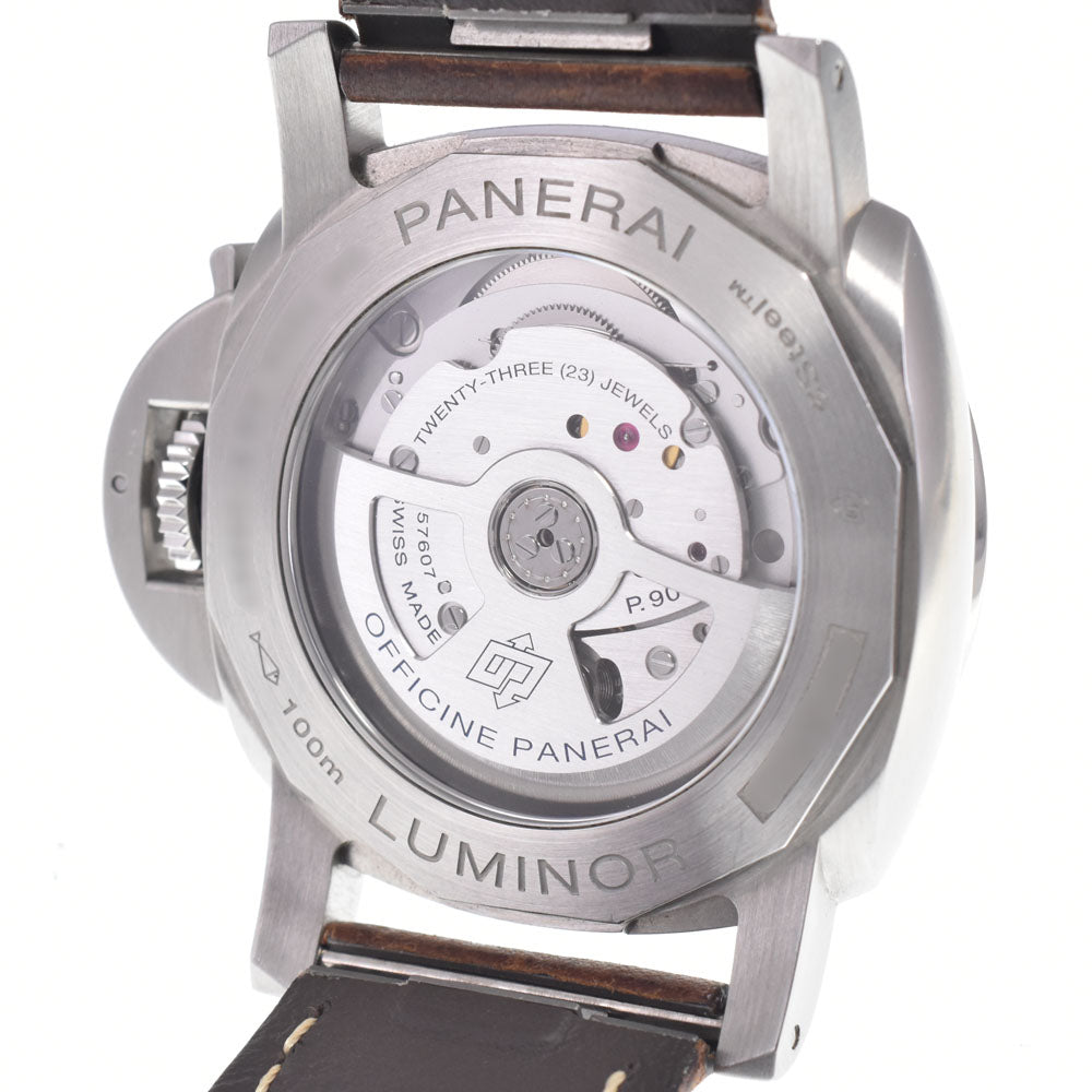 with paper PANERAI Luminol Quaranta BiTempo PAM01367 Small second date white Dial Automatic Men's
 Watch B#149517