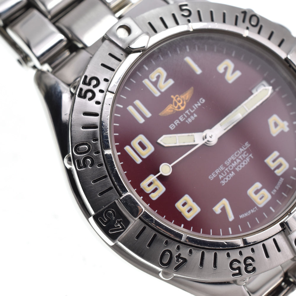 BREITLING Colt Ocean A17035 Date Bordeaux Dial Automatic Men's
 Watch C#149518