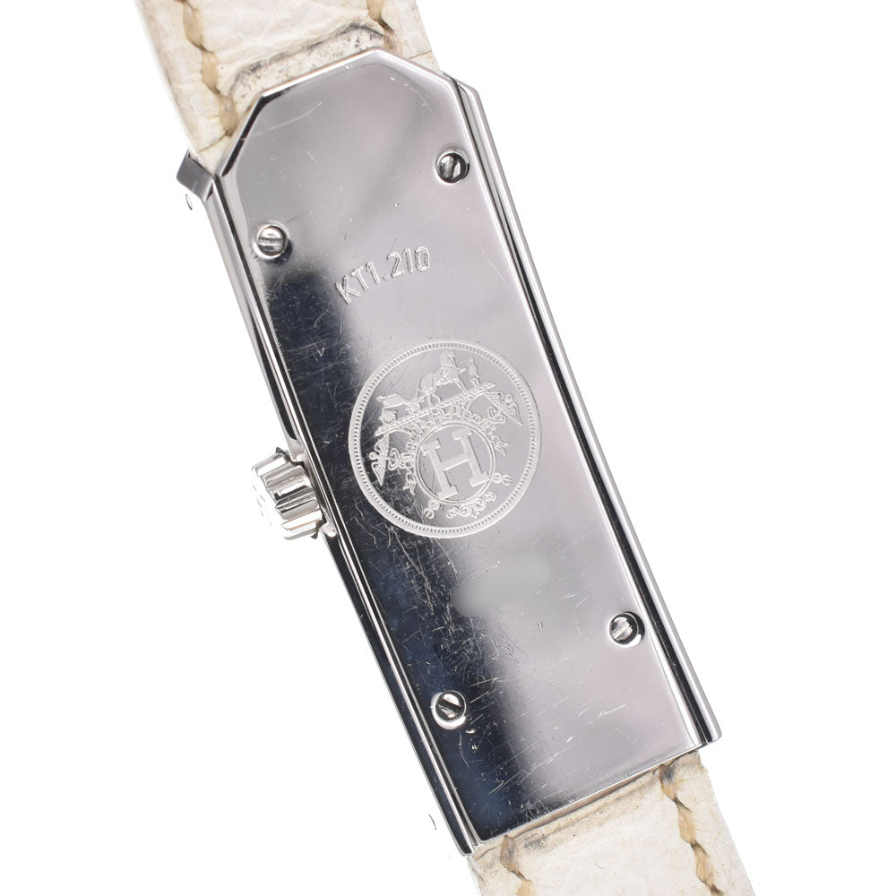 HERMES Kelly 2 watch KT1.210 Dubrutur white Dial Quartz Ladies
 Watch A#149523