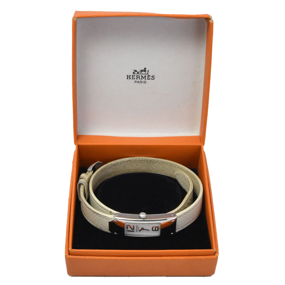 HERMES Kelly 2 watch KT1.210 Dubrutur white Dial Quartz Ladies
 Watch A#149523