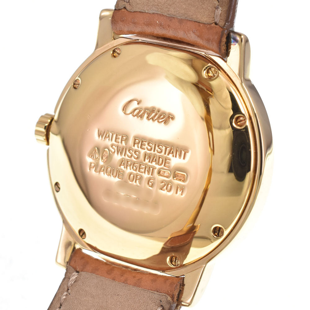 with paper CARTIER Must Rondo W1009244 Small second white Dial Quartz Ladies
 Watch B#149527