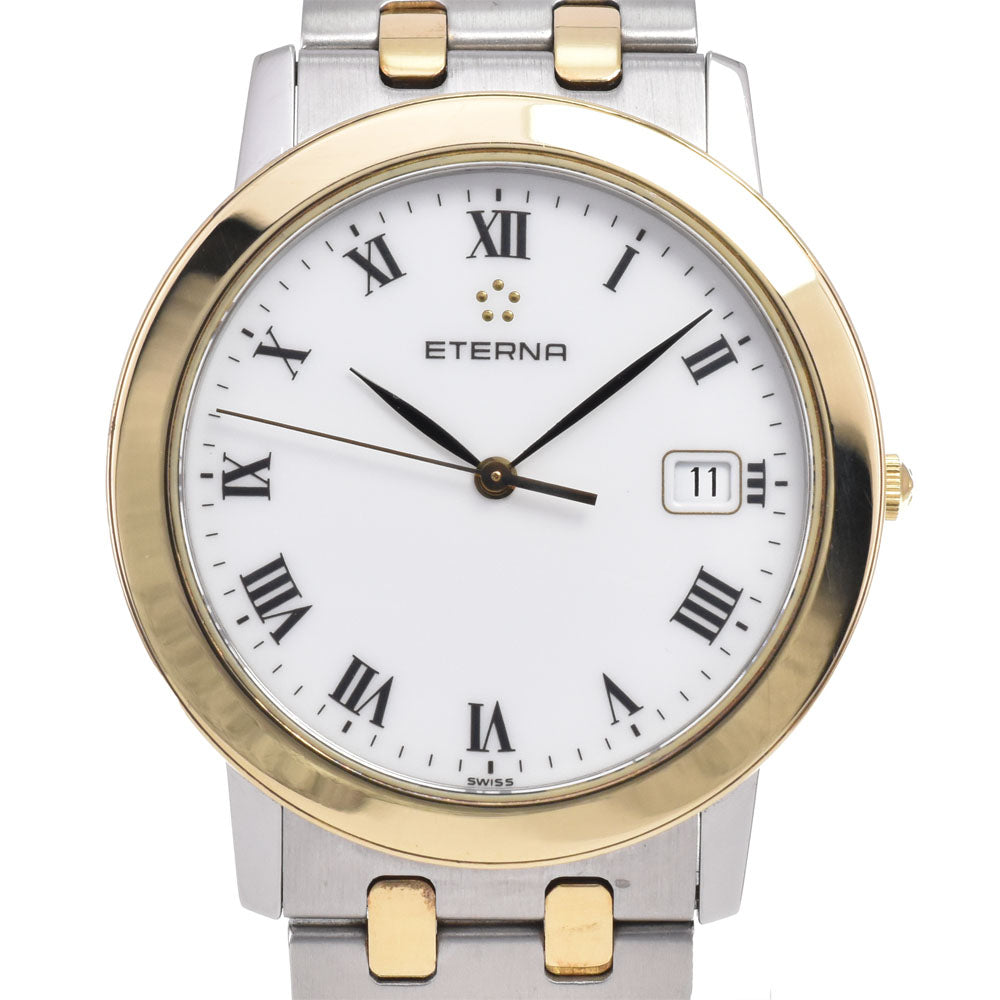 Eterna 3100.47 Date white Dial Quartz Men's
 Watch C#149530