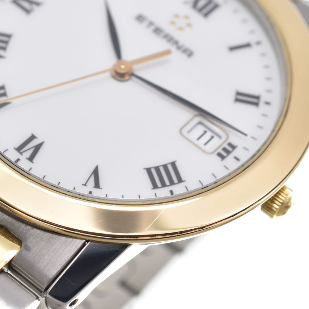 Eterna 3100.47 Date white Dial Quartz Men's
 Watch C#149530