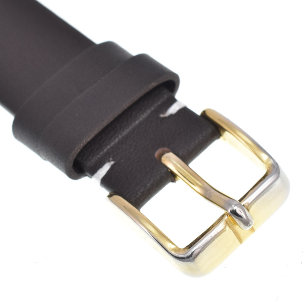 GUCCI 7200M Date Gold Plated / Leather white Dial Quartz Men's
 Watch D#149531