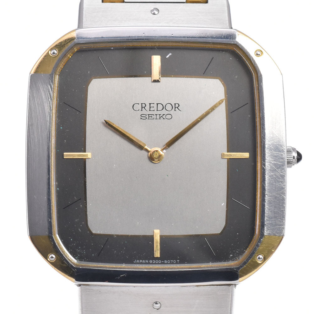 SEIKO CREDOR 9300-5040 Silver/dark gray Dial Quartz Men's
 Watch D#149537