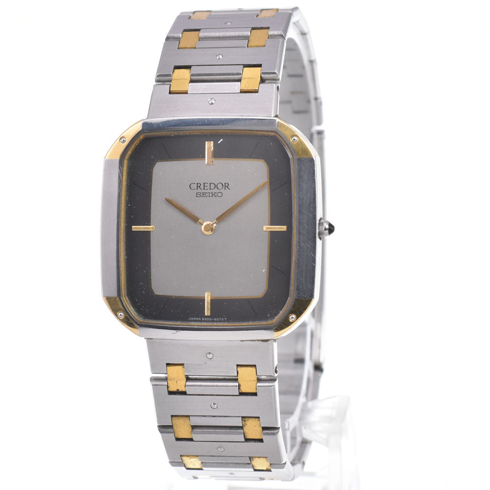 SEIKO CREDOR 9300-5040 Silver/dark gray Dial Quartz Men's
 Watch D#149537