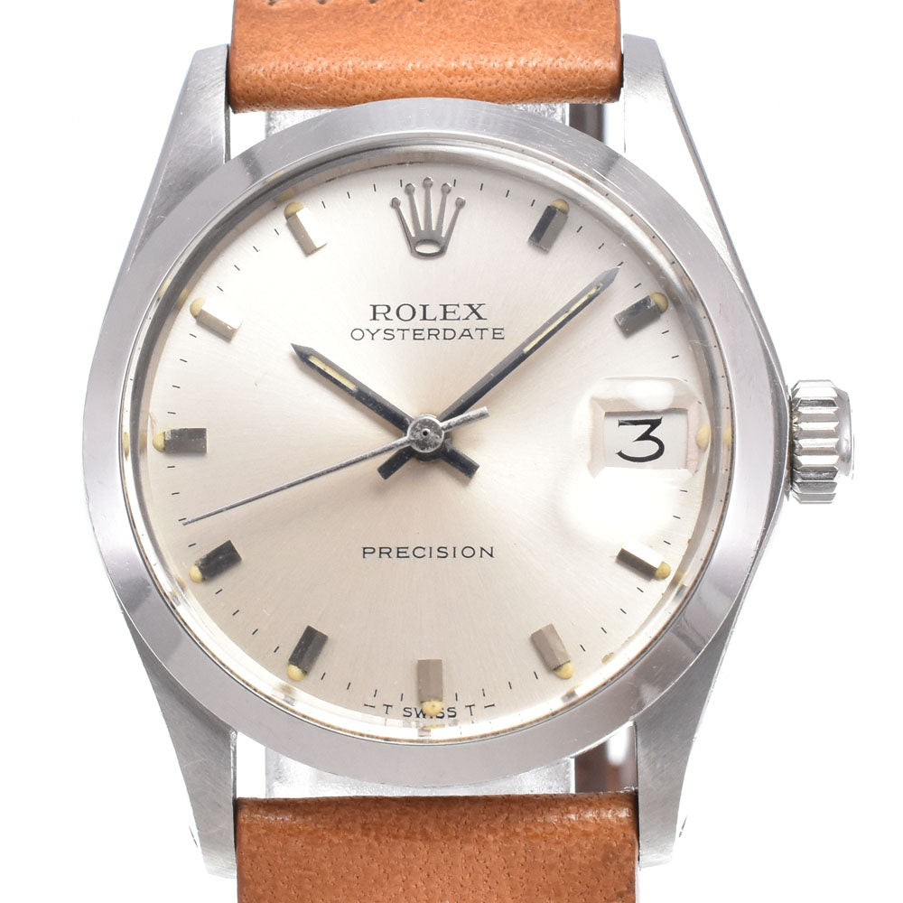 ROLEX Oyster Date 6466 vintage Cal.1225 Silver Dial Hand Winding Unisex
 Watch C#149540