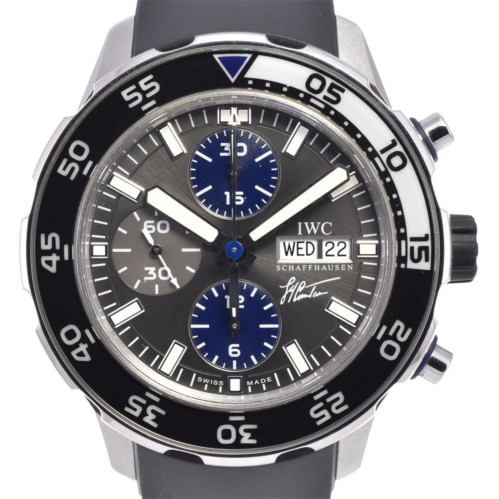 with paper IWC SCHAFFHAUSEN Aquatimer Chronograph IW376706 Cousteau Divers gray Dial Automatic Men's
 Watch B#149541
