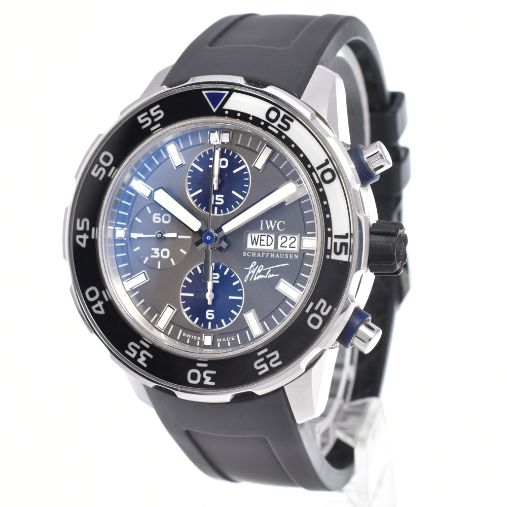 with paper IWC SCHAFFHAUSEN Aquatimer Chronograph IW376706 Cousteau Divers gray Dial Automatic Men's
 Watch B#149541