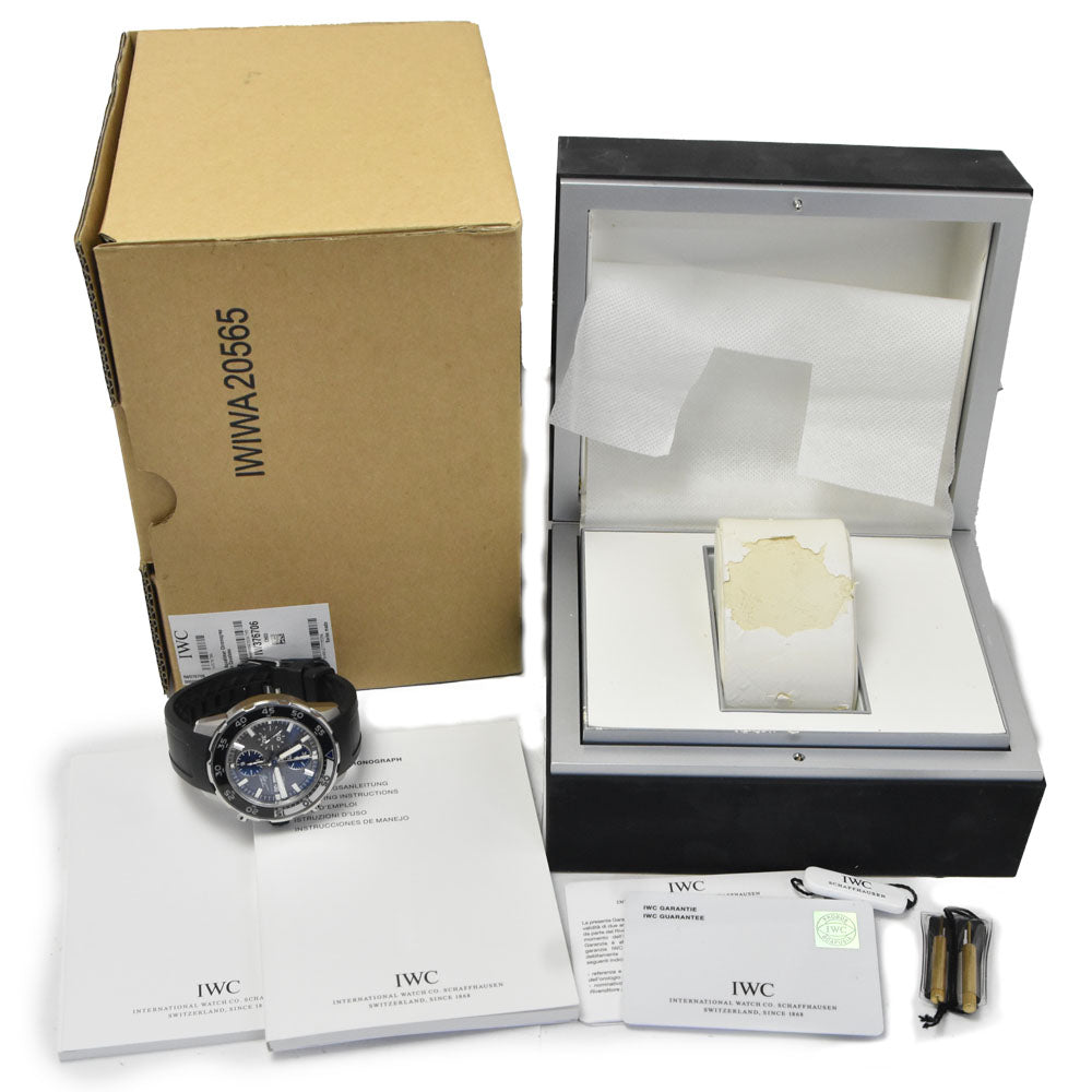 with paper IWC SCHAFFHAUSEN Aquatimer Chronograph IW376706 Cousteau Divers gray Dial Automatic Men's
 Watch B#149541