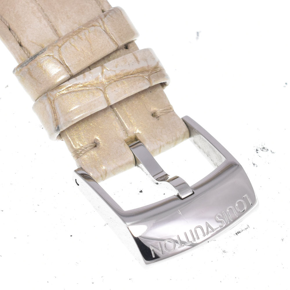 with paper LOUIS VUITTON Tambour Moon Divine MM QA019Z diamond White shell Dial Quartz Ladies
 Watch B#149542