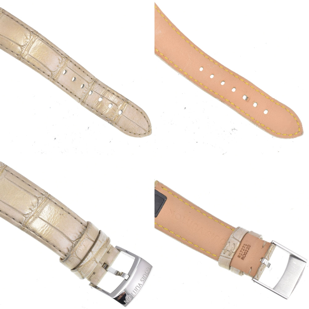 with paper LOUIS VUITTON Tambour Moon Divine MM QA019Z diamond White shell Dial Quartz Ladies
 Watch B#149542