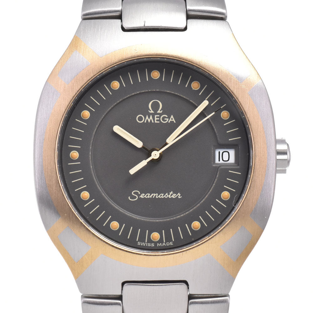 with paper OMEGA Seamaster Polaris 2510.40 Date Stainless Steel / K18 gray Dial Quartz Men's
 Watch C#149547