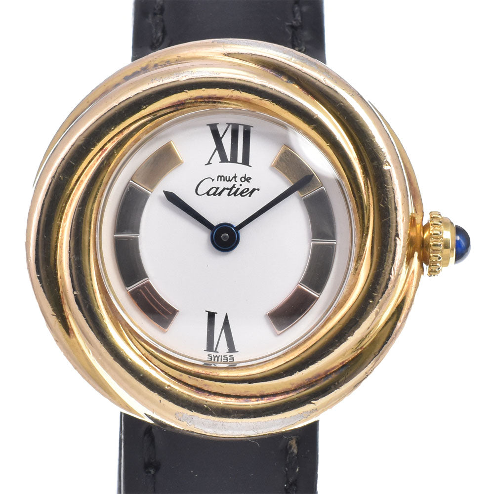 CARTIER Must Trinity Vermeil w1010744 white Dial Quartz Ladies
 Watch B#149551