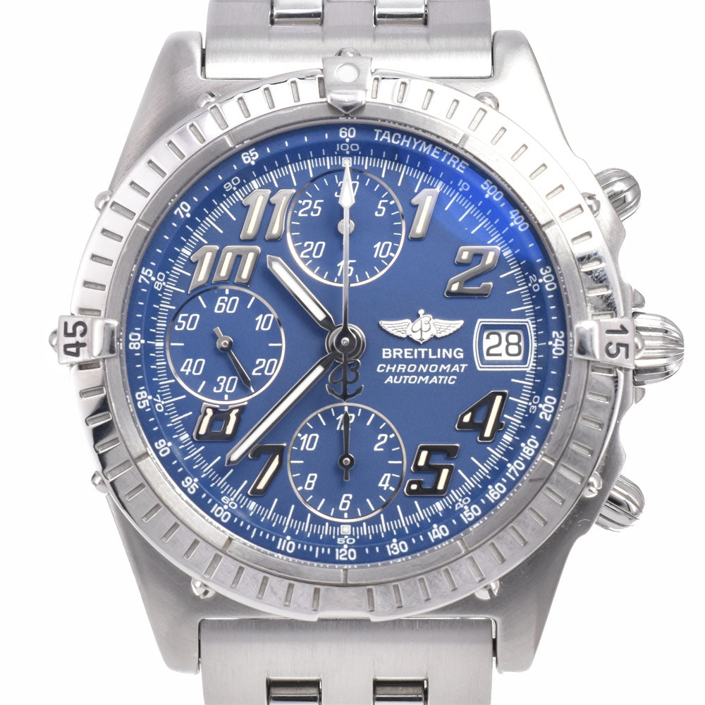 with paper BREITLING Chronomat A13350/A138C50PA Chronograph Date blue Dial Automatic Men's
 Watch J#149552