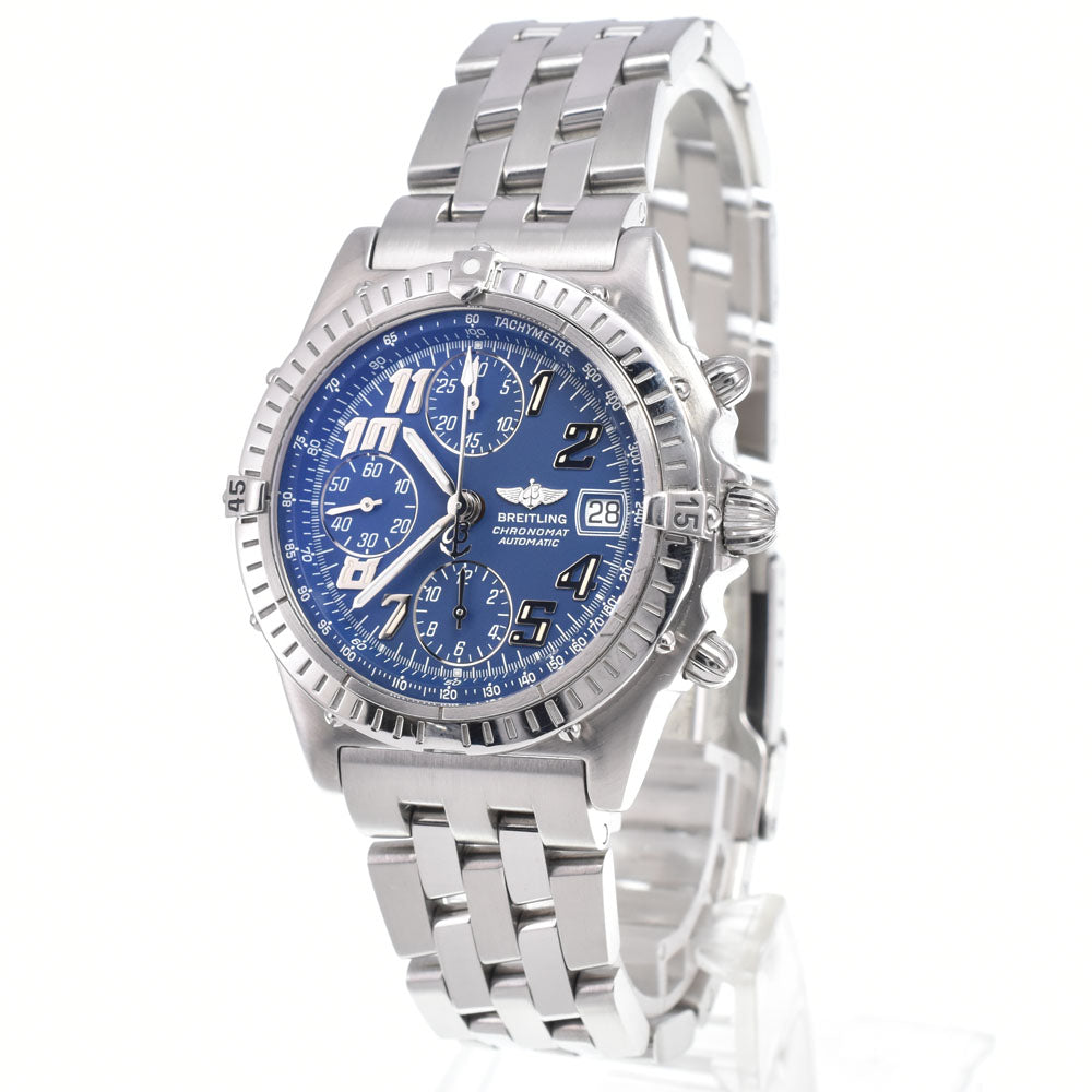 with paper BREITLING Chronomat A13350/A138C50PA Chronograph Date blue Dial Automatic Men's
 Watch J#149552