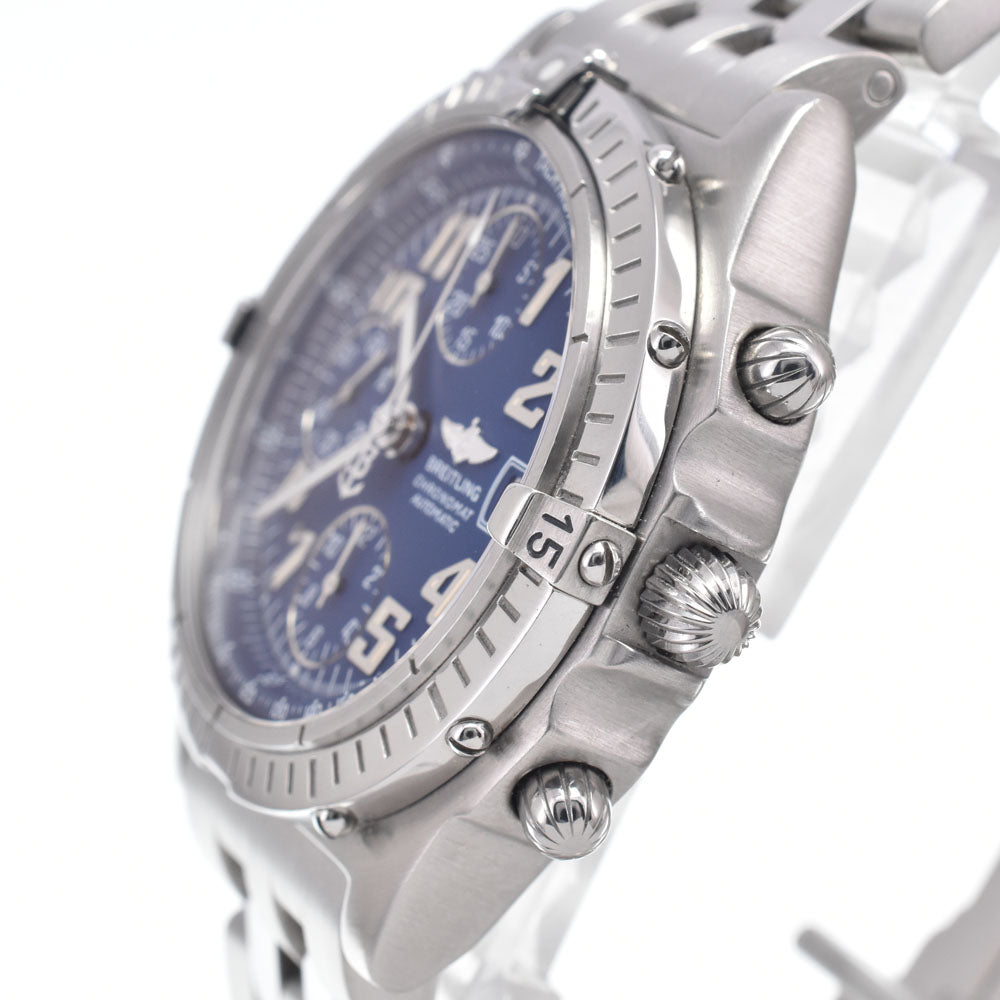 with paper BREITLING Chronomat A13350/A138C50PA Chronograph Date blue Dial Automatic Men's
 Watch J#149552