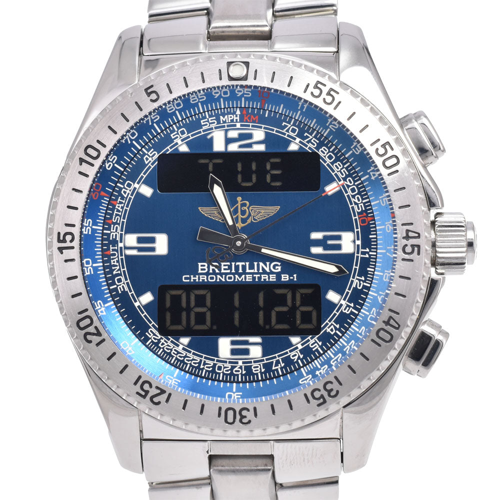 with paper BREITLING Professional B-1 A78362 Analog / digital blue/liquid crystal Dial Quartz Men's
 Watch C#149553