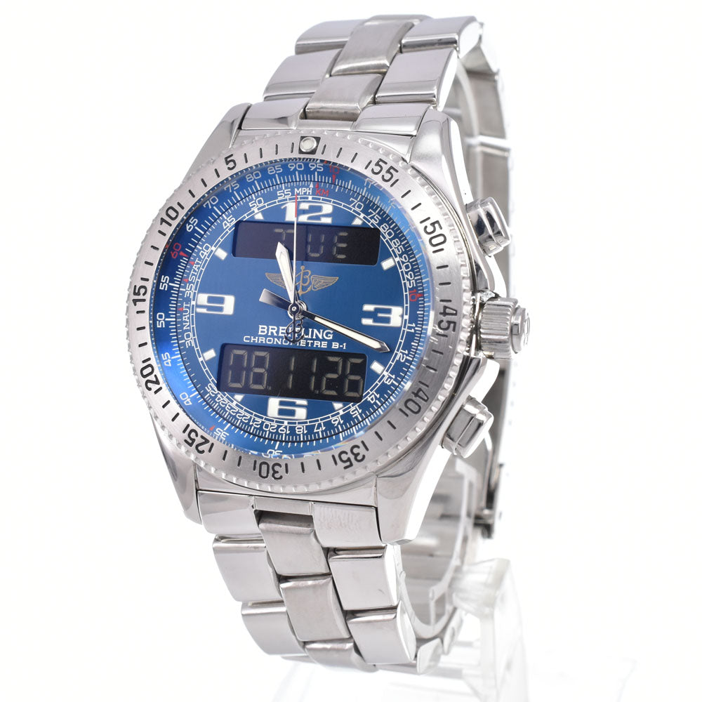 with paper BREITLING Professional B-1 A78362 Analog / digital blue/liquid crystal Dial Quartz Men's
 Watch C#149553