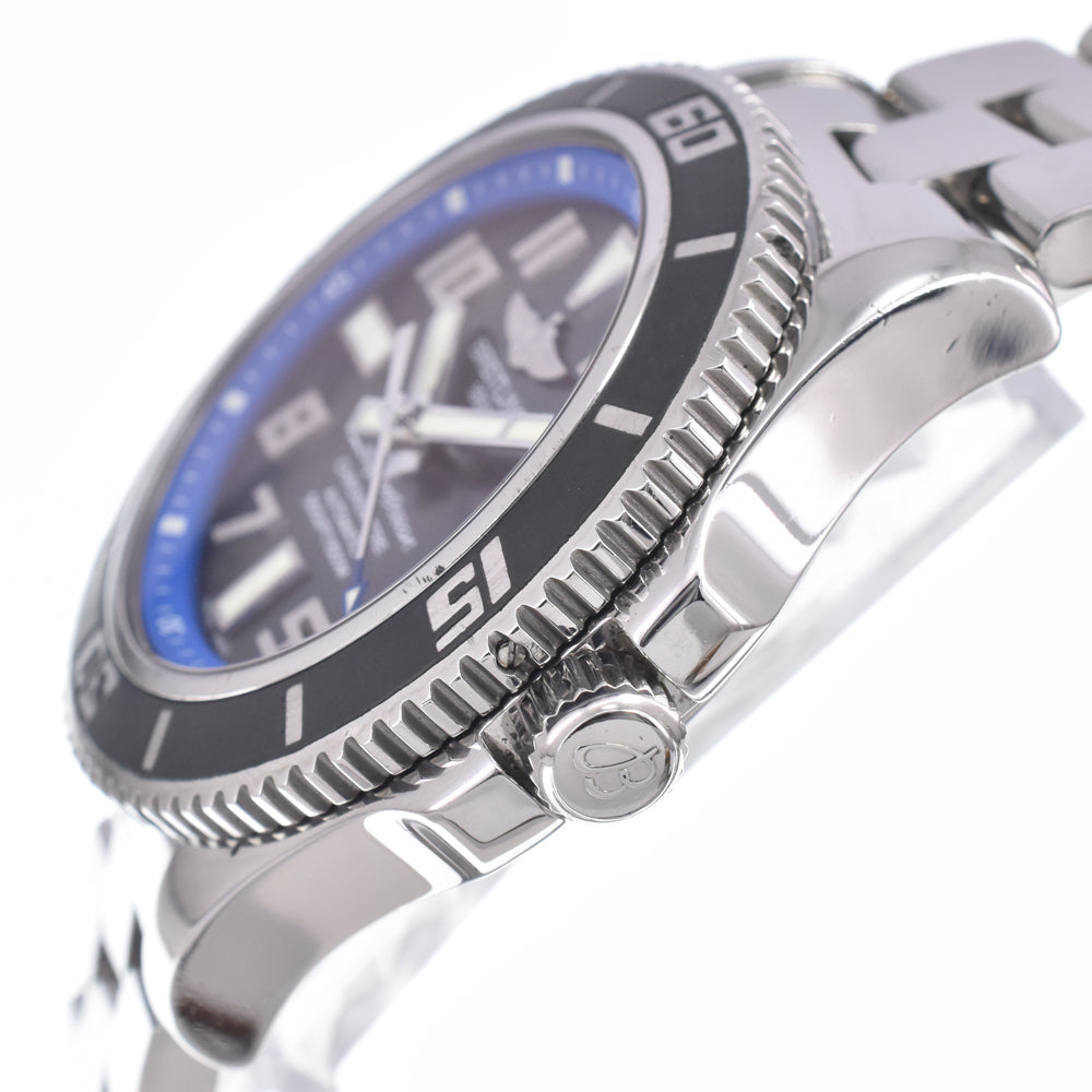 with paper BREITLING Super Ocean 42 A17364 Date black Dial Automatic Men's
 Watch C#149554