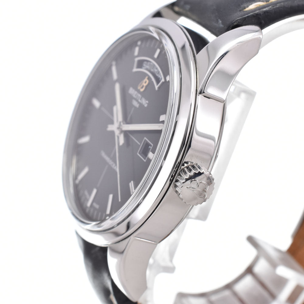with paper BREITLING Transocean A45310 Day date black Dial Automatic Men's
 Watch C#149559