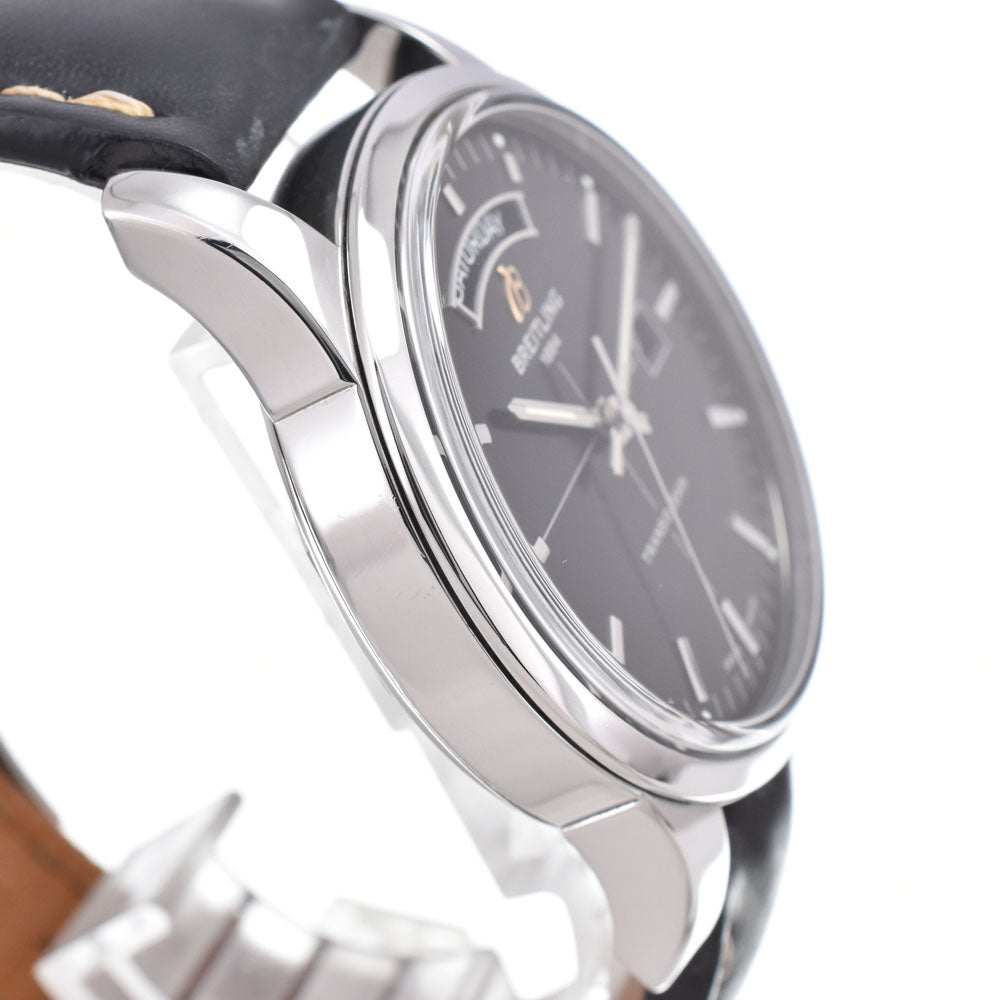 with paper BREITLING Transocean A45310 Day date black Dial Automatic Men's
 Watch C#149559