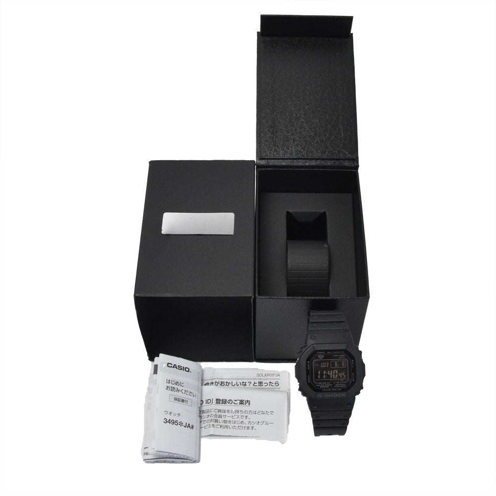 with paper CASIO G-SHOCK 5000 series GW-5000HS-1JF black Dial Radio Sync Solar Men's
 Watch B#149561