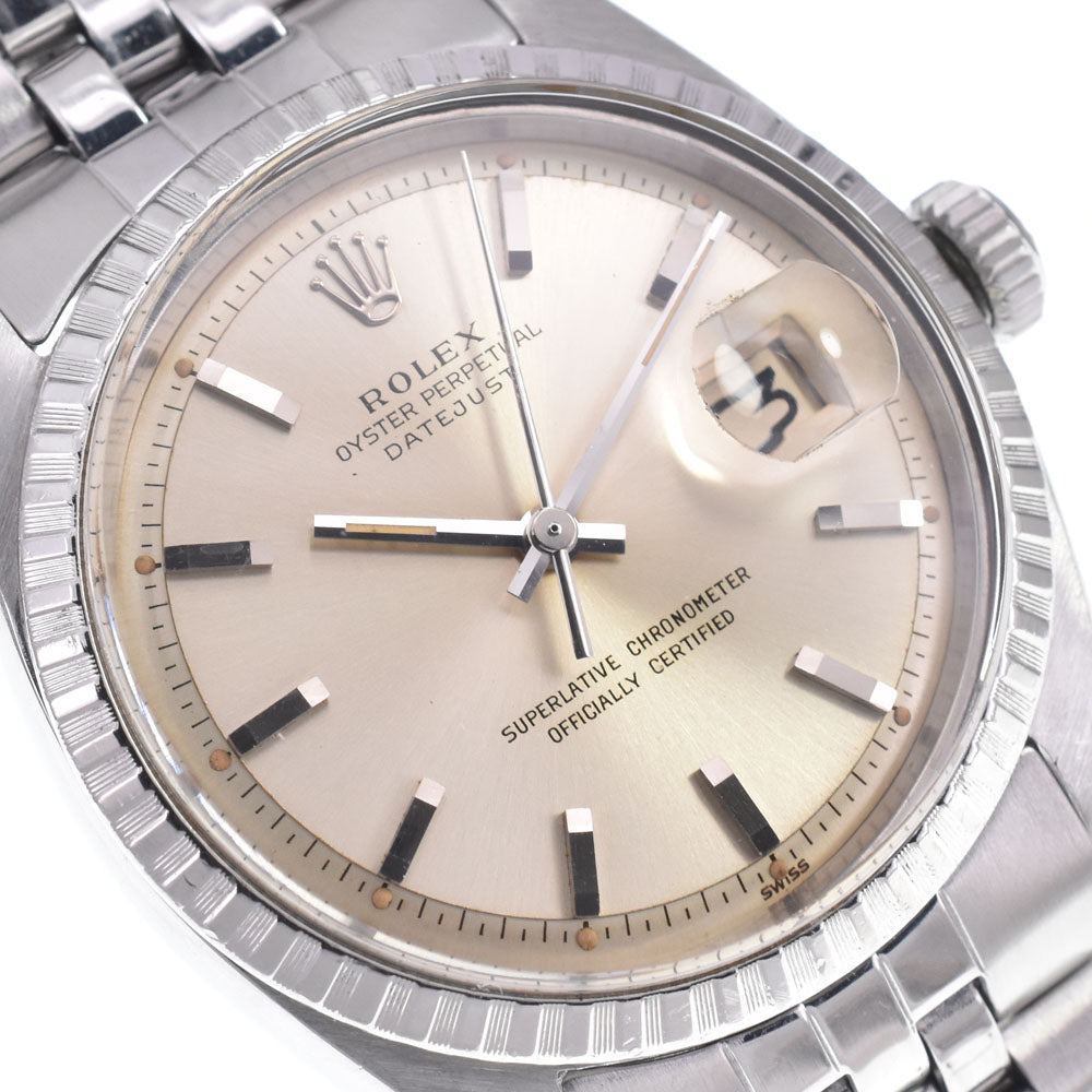 ROLEX Oyster Perpetual DATEJUST 1603 vintage Cal.1560 Silver Dial Automatic Men's
 Watch D#149566