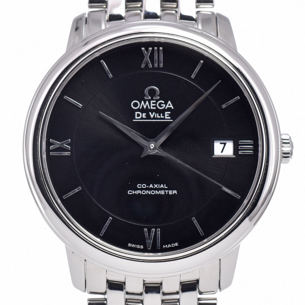 with paper OMEGA De Ville Prestige 424.10.37.20.01.001 Date CO-AXIAL black Dial Automatic Men's
 Watch B#149569