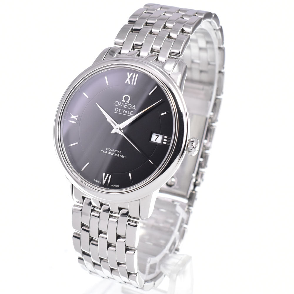 with paper OMEGA De Ville Prestige 424.10.37.20.01.001 Date CO-AXIAL black Dial Automatic Men's
 Watch B#149569