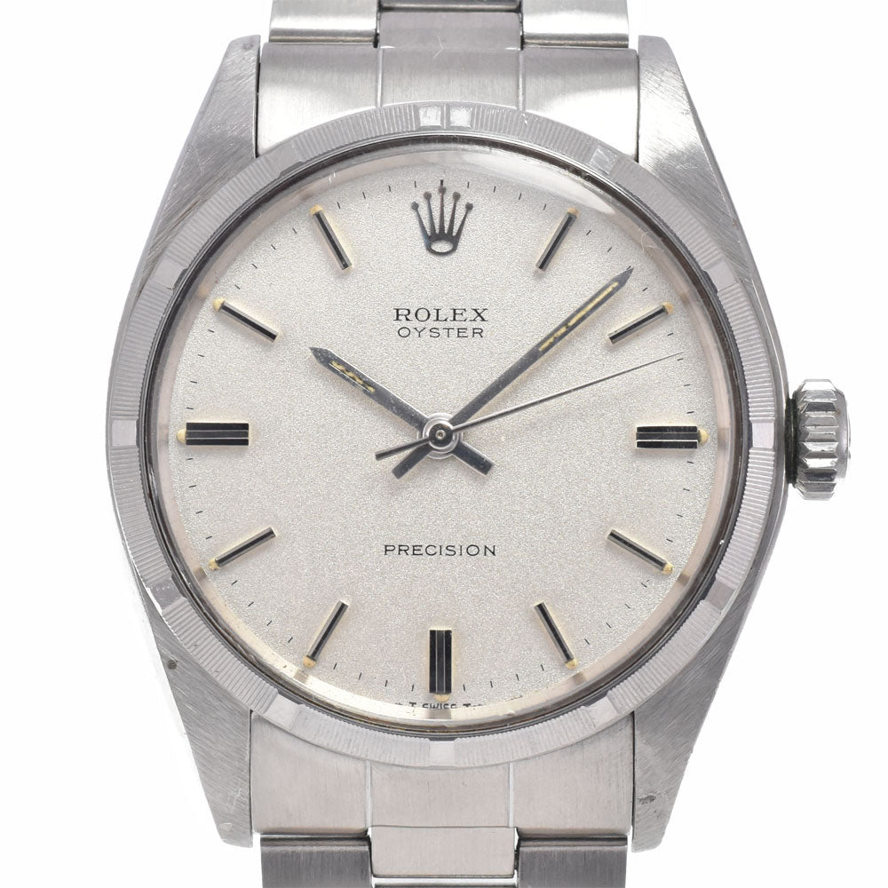 ROLEX Oyster Precision 6427 vintage Cal.1225 Silver Dial Hand Winding Men's
 Watch I#149575